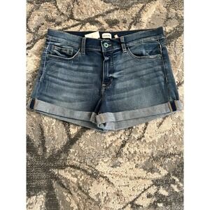 SNEAK PEEK** NWT MID RISE DENIM WOMENS  LARGE JEAN SHORTS
